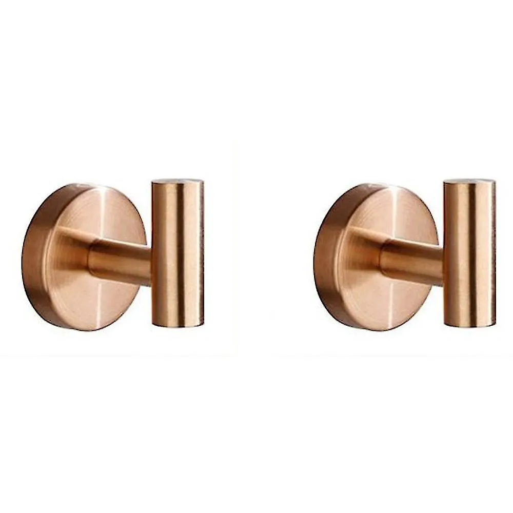 2pcs Bath Less Steel Duty For Bath Kit Hotel Coat (punch Holes)