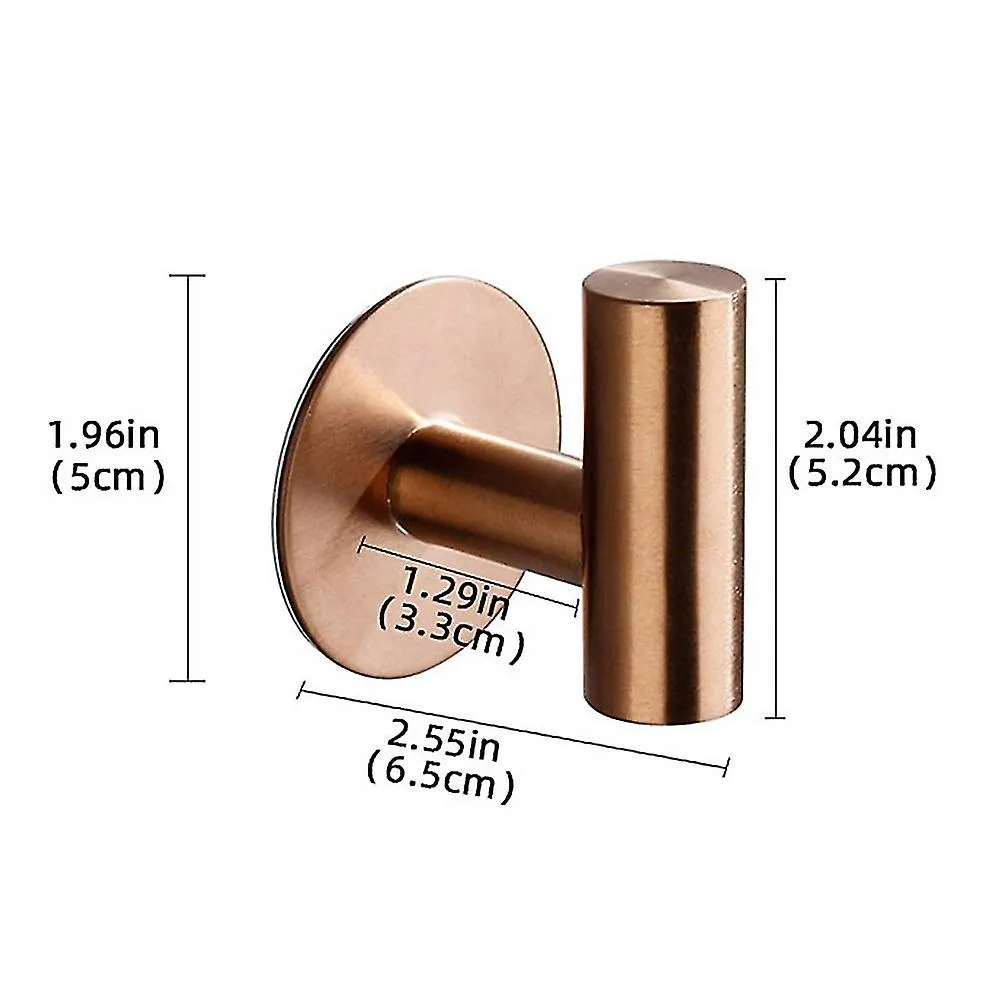 2pcs Bath Less Steel Duty For Bath Kit Hotel Coat (punch Holes)
