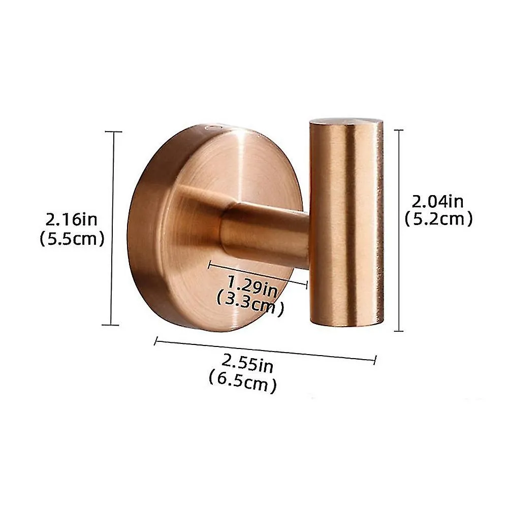 2pcs Bath Less Steel Duty For Bath Kit Hotel Coat (punch Holes)