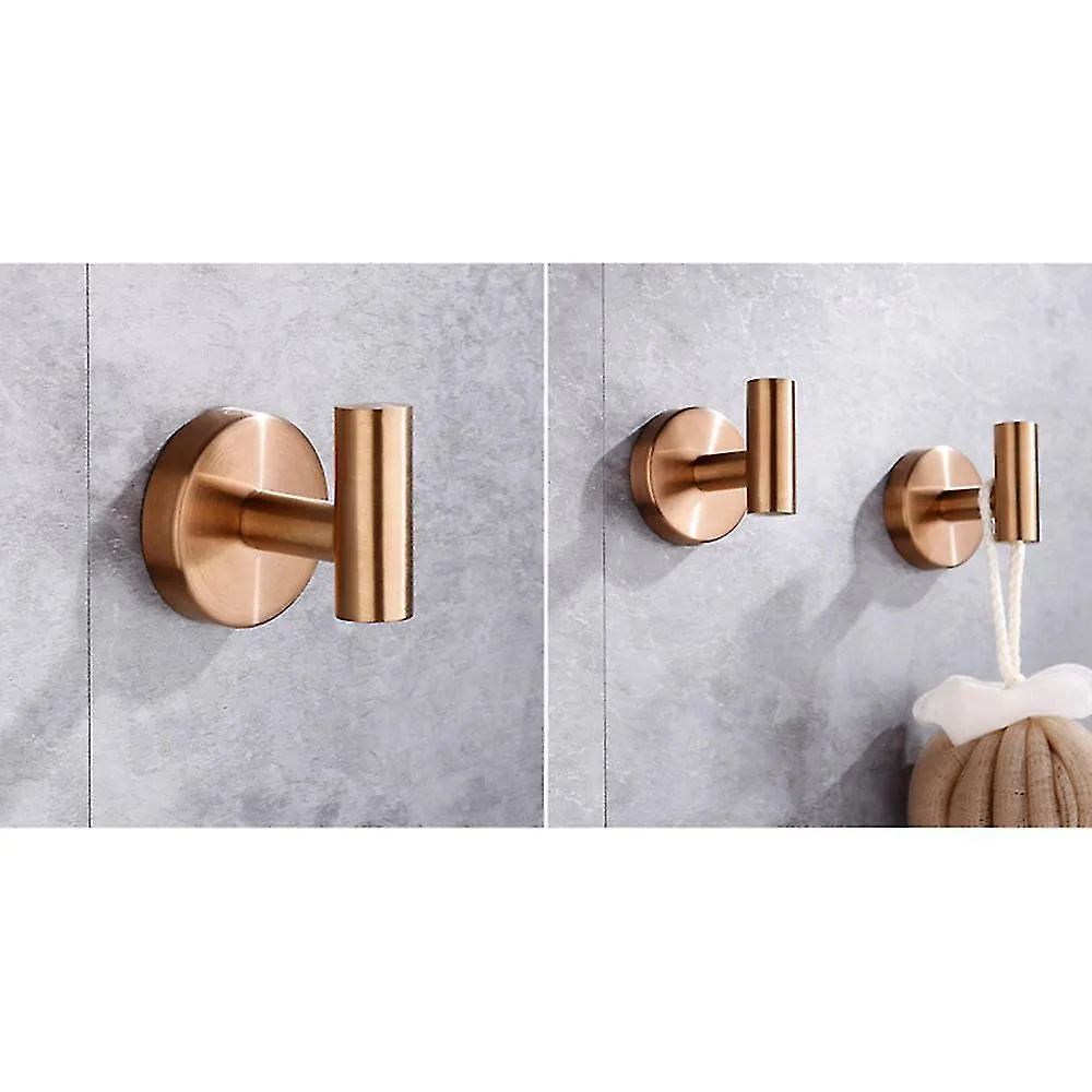 2pcs Bath Less Steel Duty For Bath Kit Hotel Coat (punch Holes)
