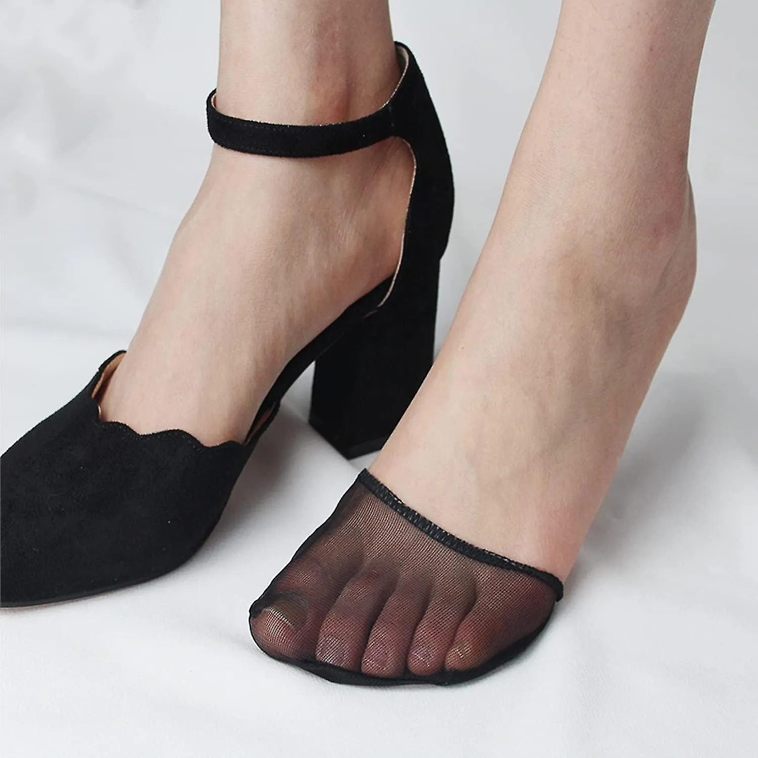 3 pares calcetines topper para mujer sin límite antideslizante no mostrar medias medias calcetines con almohadilla de cojín