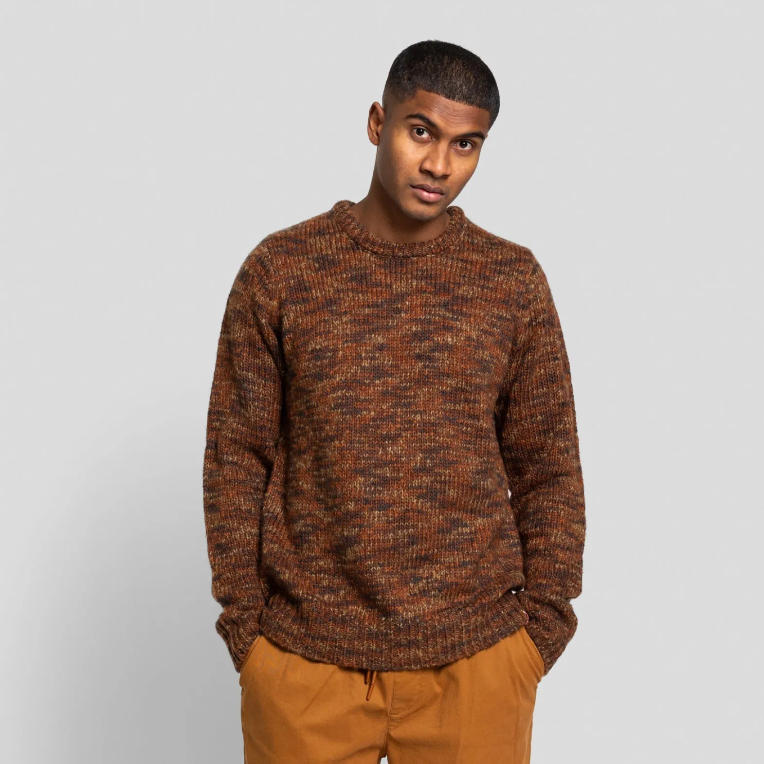 6528 SWEATER DARK BROWN
