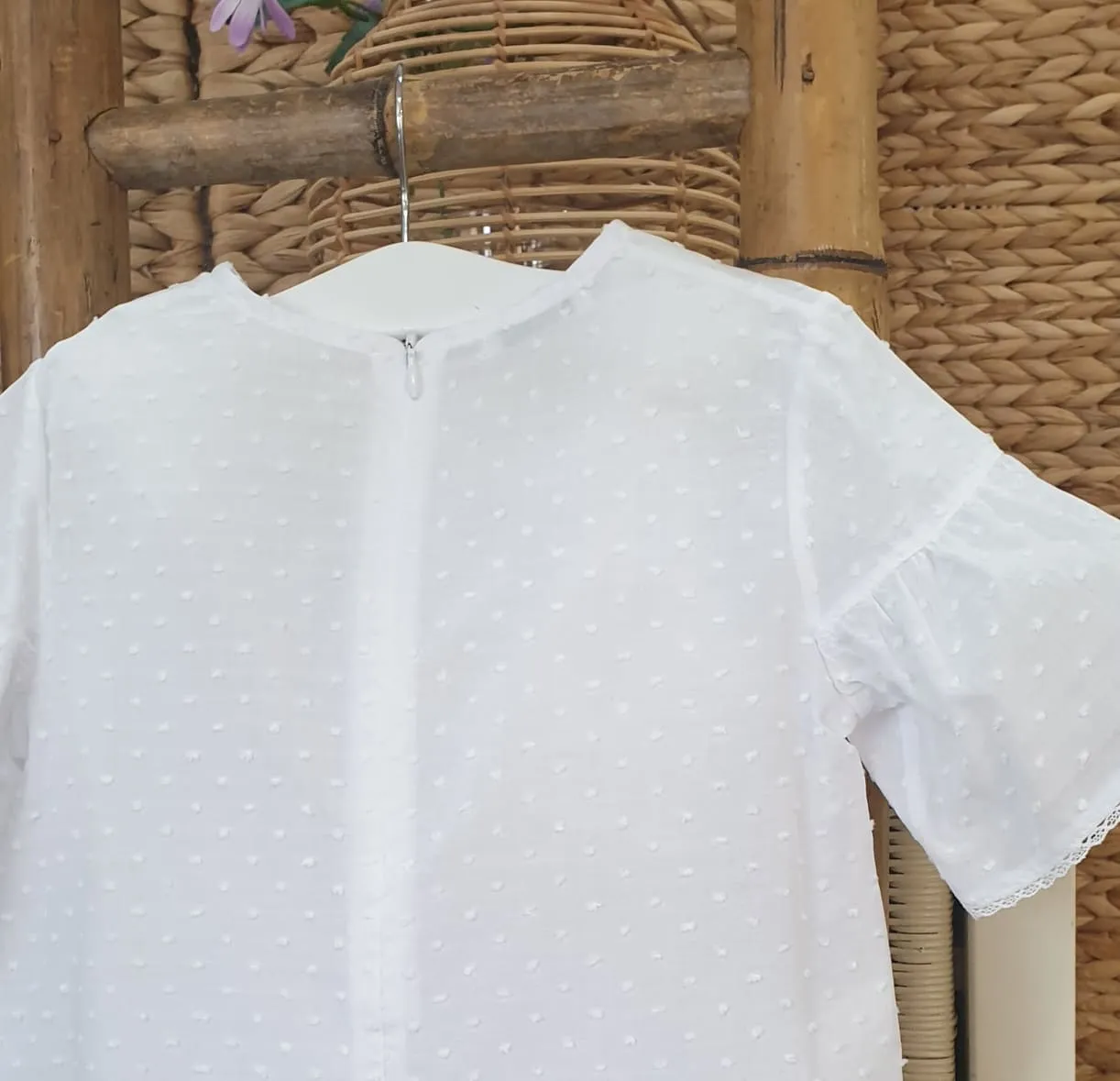 A Blusa niña plumeti BLANCA R130337