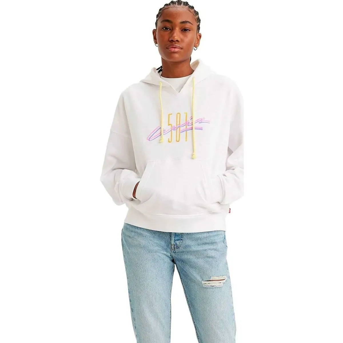 A5591 0000  AUTHENTIC HOODIEWHITE