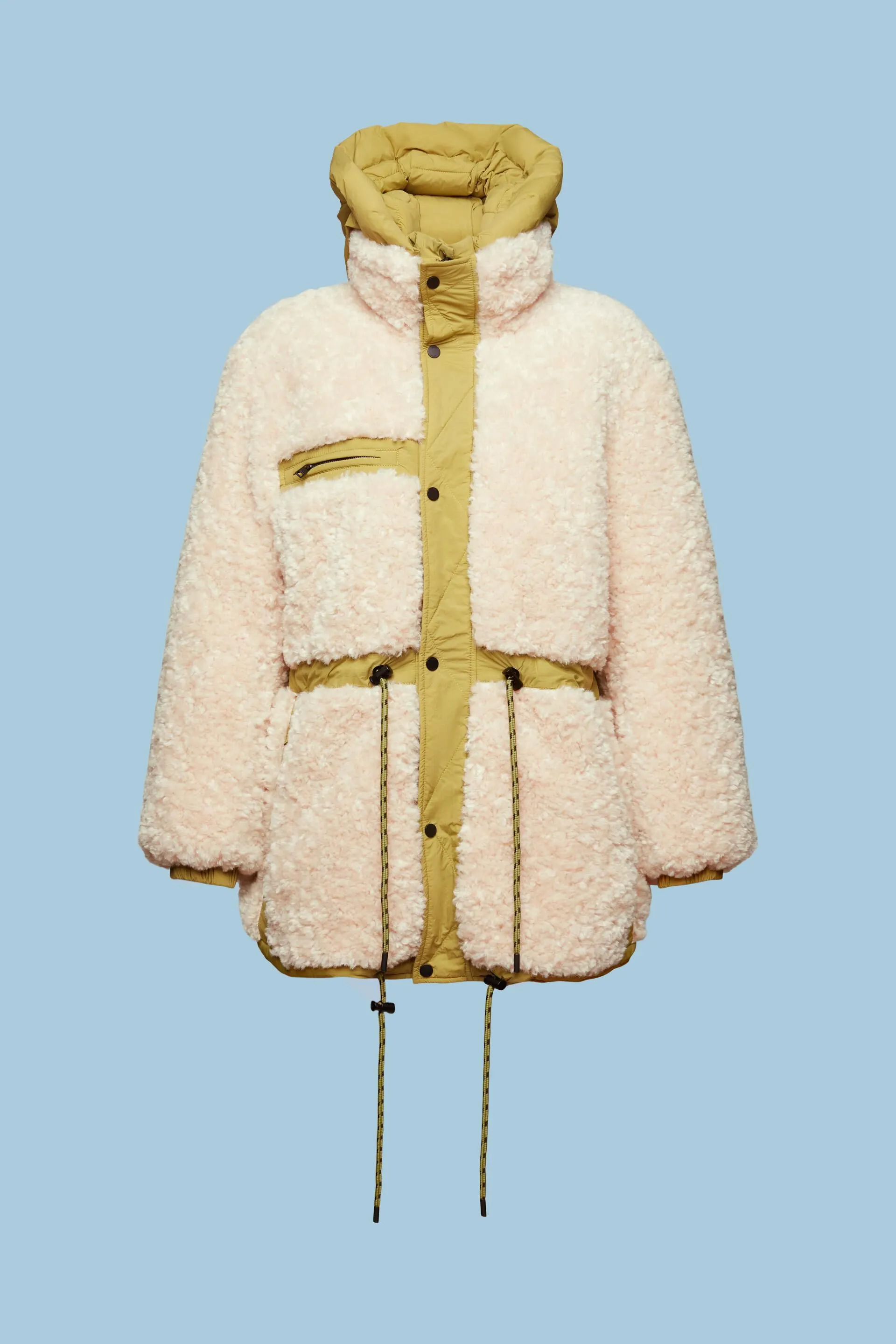 Abrigo de sherpa reversible