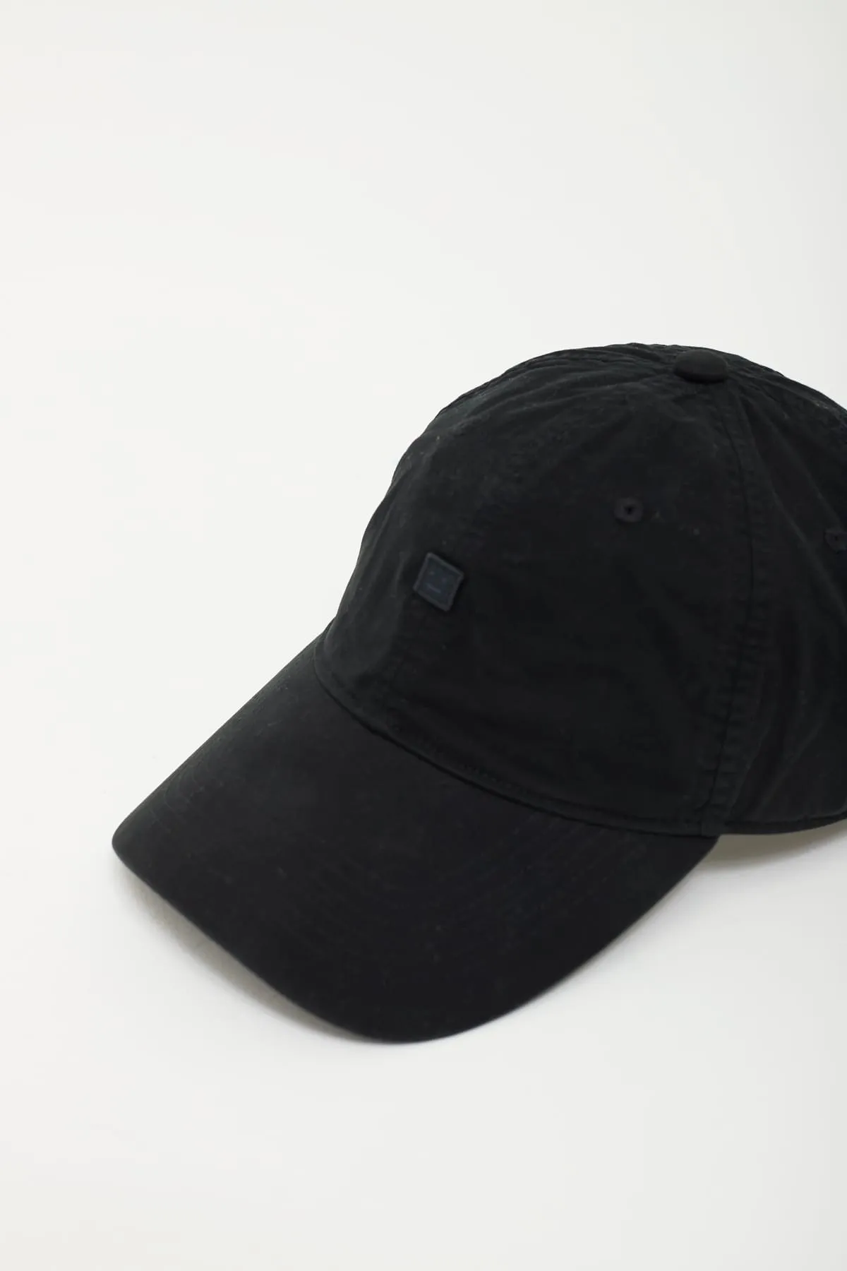 ACNE STUDIOS BLACK FACE PATCH CAP