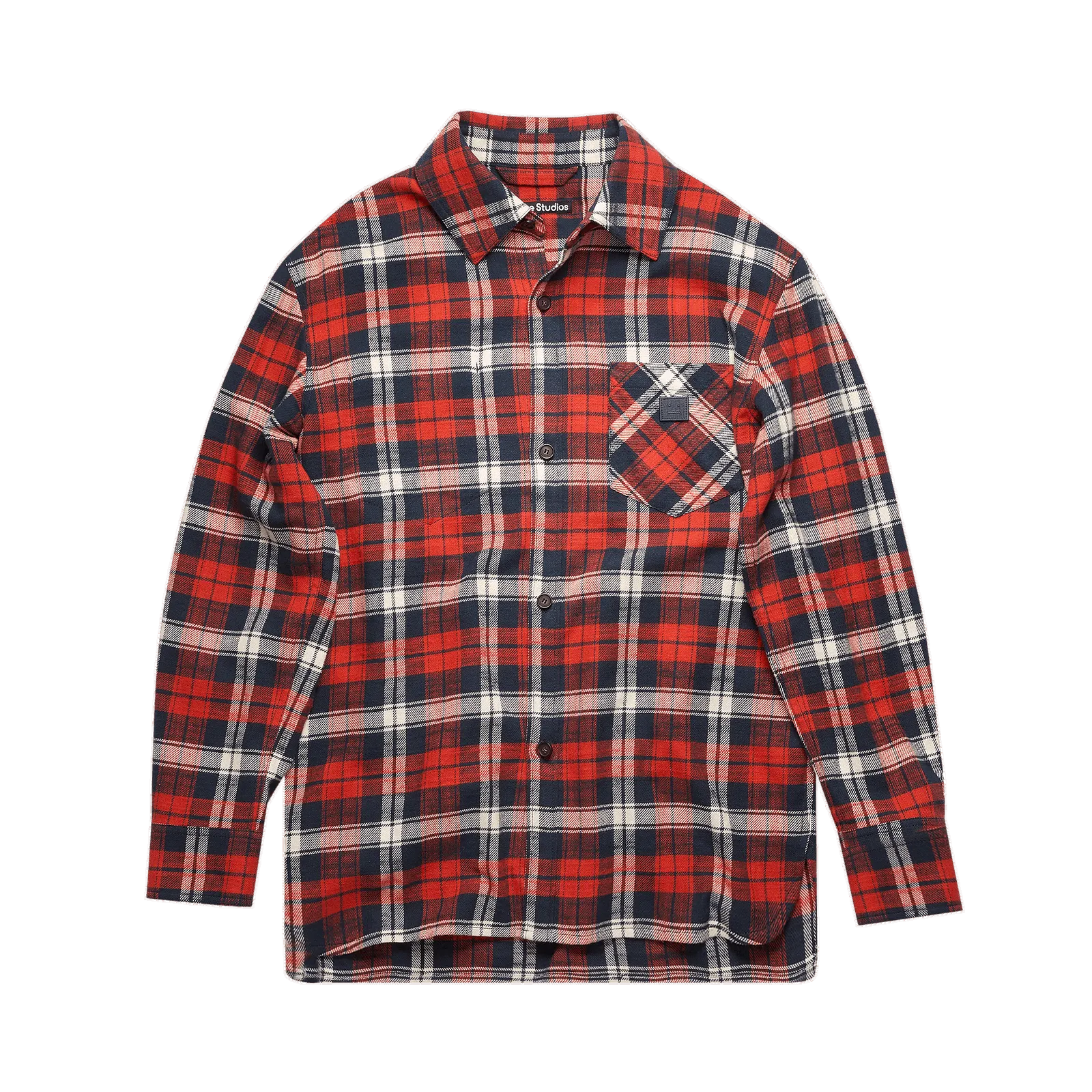 Acne Studios Face Patch Flannel Overshirt