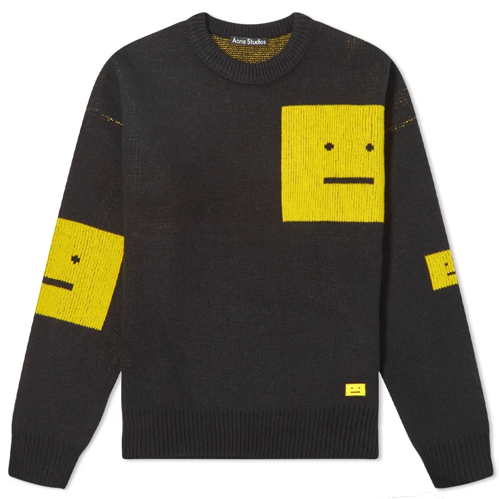 Acne Studios Nimah Evil Face Crew Knit