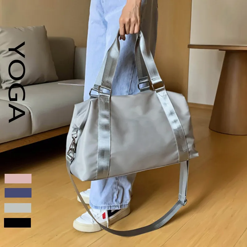 AL0LULU Con Logo Bolsa de gimnasio Bolsa de yoga portátil Bolsa de equipaje de gran capacidad impermeable Bolsa de viaje