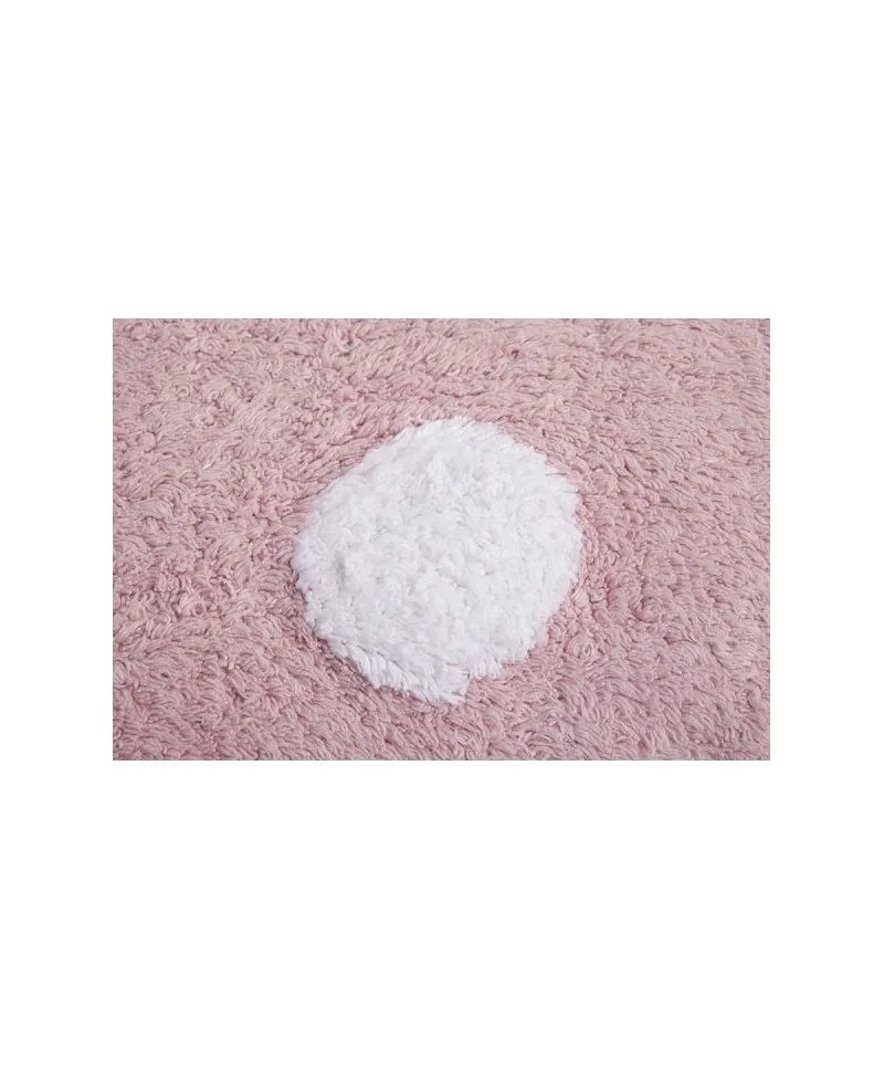 Alfombra lavable Topos Rosa Lorena Canals
