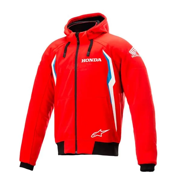 Alpinestars Honda Chrome V2 Sport Hoodie Bright Blue Red 