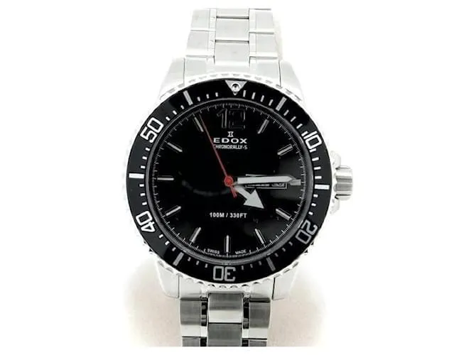 & Other Stories Reloj Edox Chronorally S Day Date 84300 para hombre en excelente estado Negro 