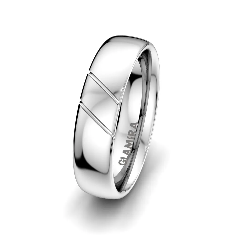 Anillo de boda White Feather 6mm