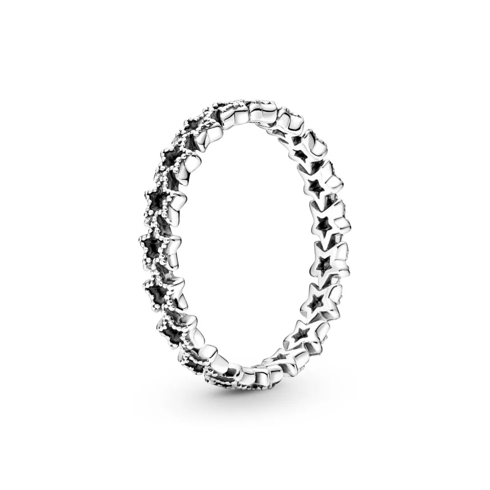 Anillo en Plata de Ley Banda de Estrellas Asimetricas  190029C00