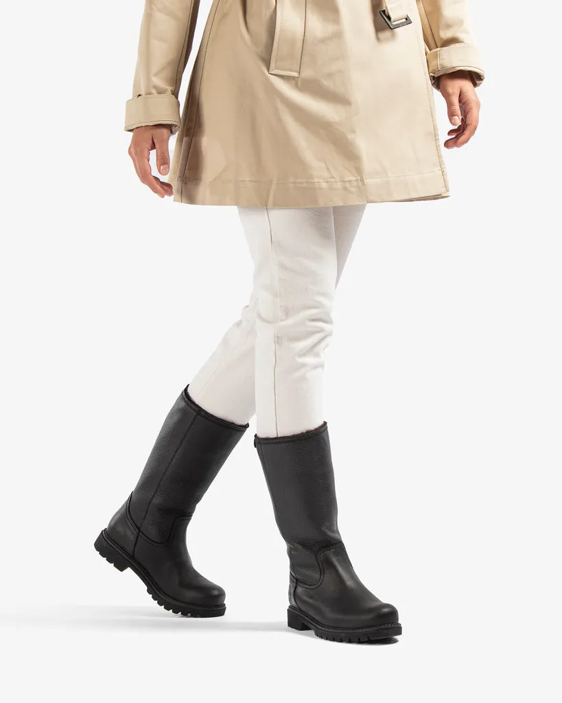 Bambina B60 Botas de piel con forro interior de pelo.