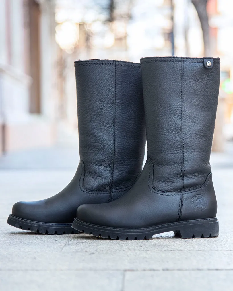 Bambina B60 Botas de piel con forro interior de pelo.