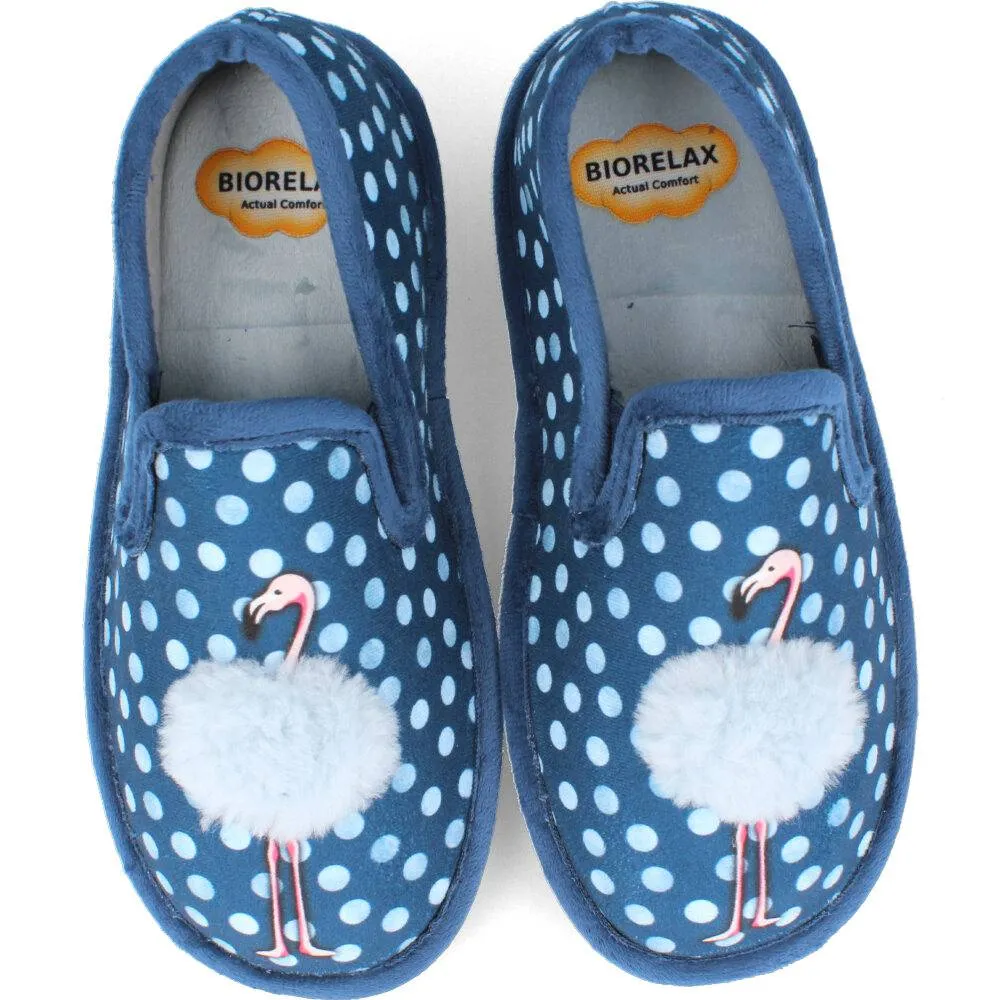 BIORELAX  ZAPATILLAS MUJER CERRADA FLAMENCO ÍNDIGO