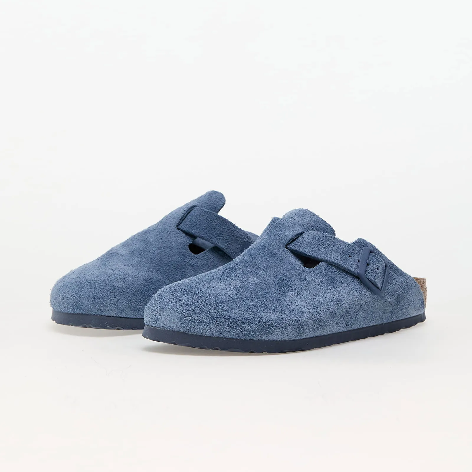Birkenstock Boston BS Suede Leather Elemental Blue