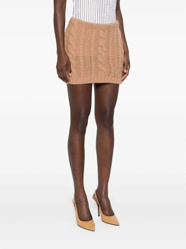 BLUMARINE FALDA SEMILARGA  MARRóN