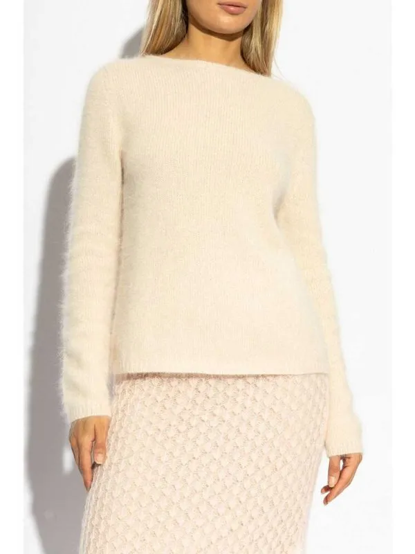 BLUMARINE SUéTER CUELLO REDONDO  CREMA