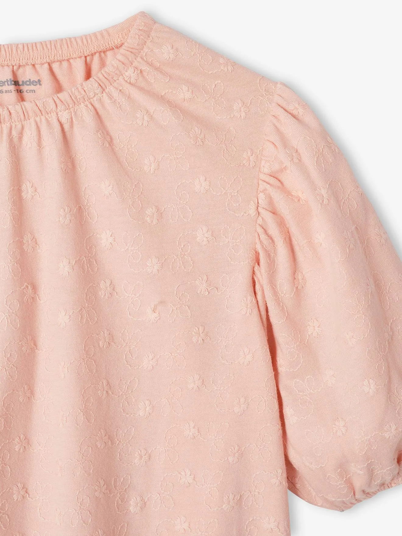 Blusa de punto calado para niña
