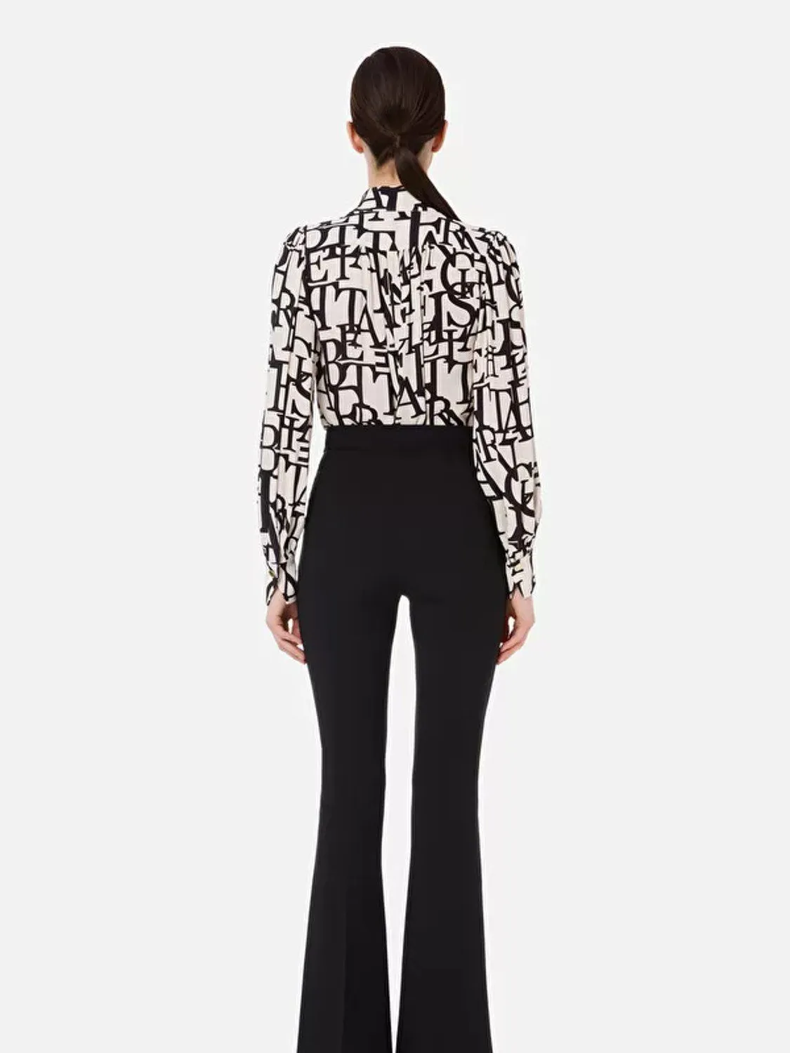 BLUSA GEORGETTE LETTERING  ELISABETTA FRANCHI