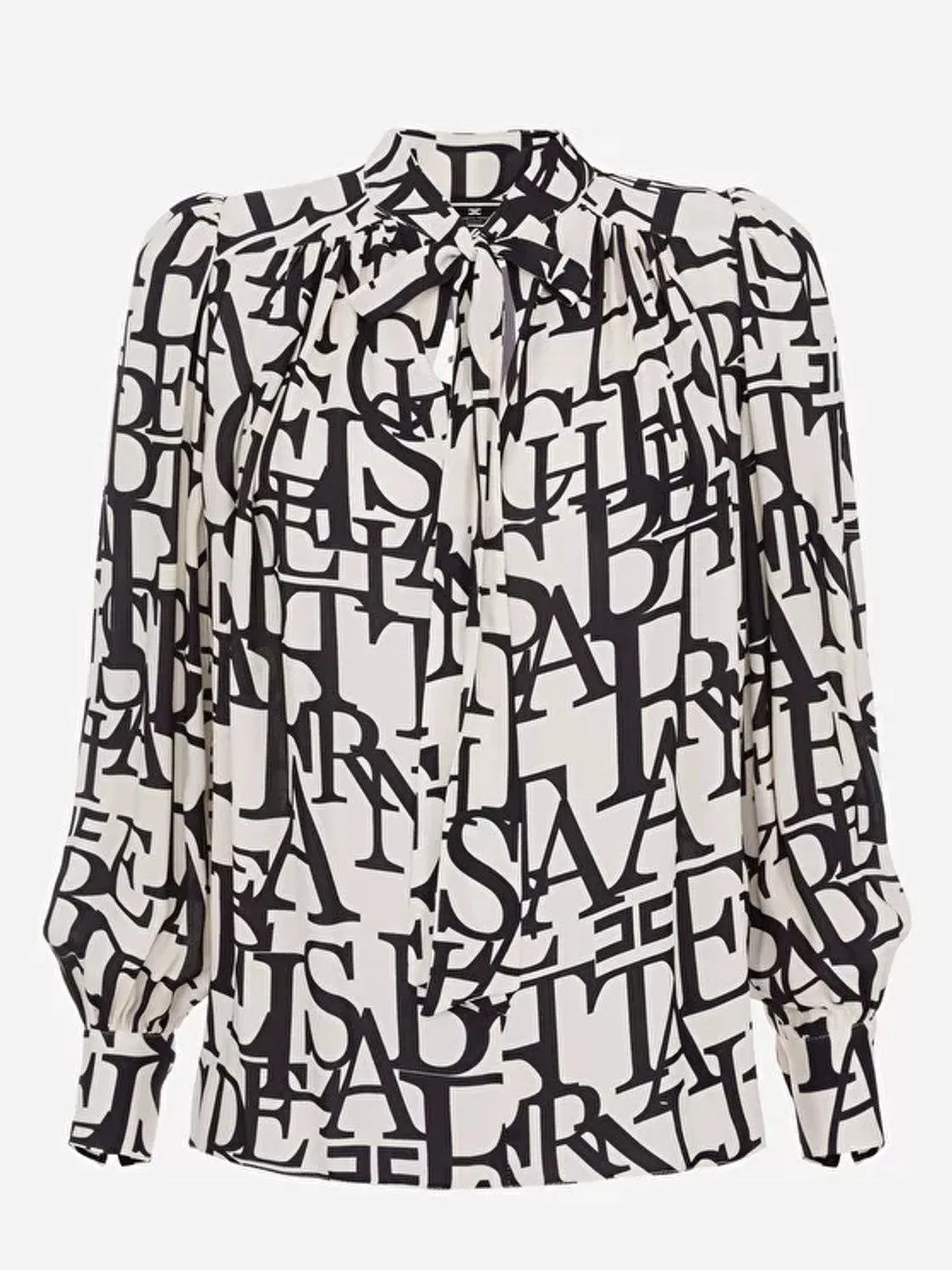 BLUSA GEORGETTE LETTERING  ELISABETTA FRANCHI