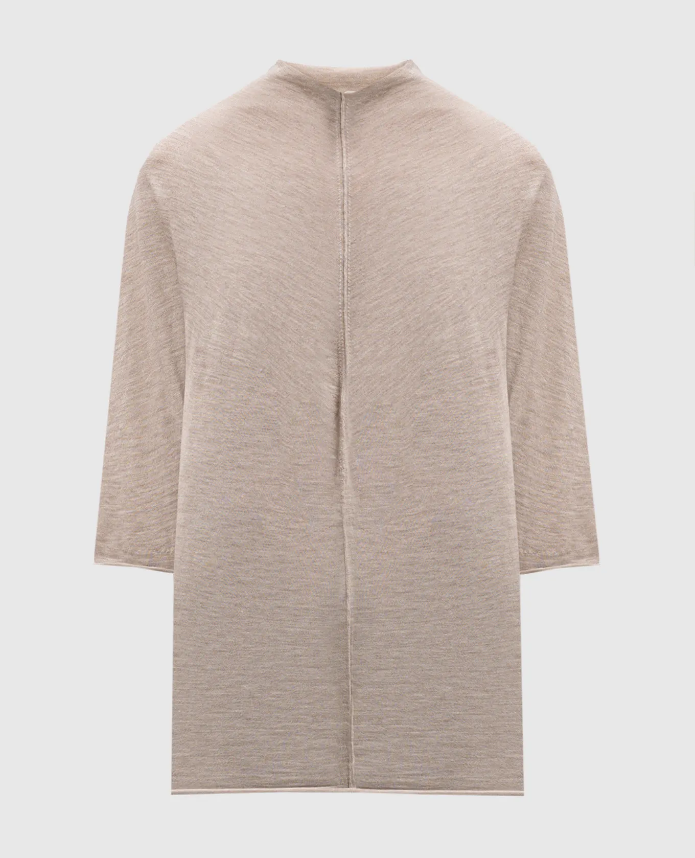 BOBOUTIC Beige melange cashmere and silk longsleeve