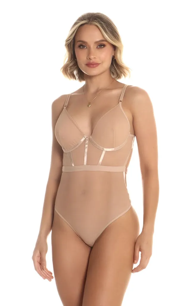 Body Avena Escote V Malla