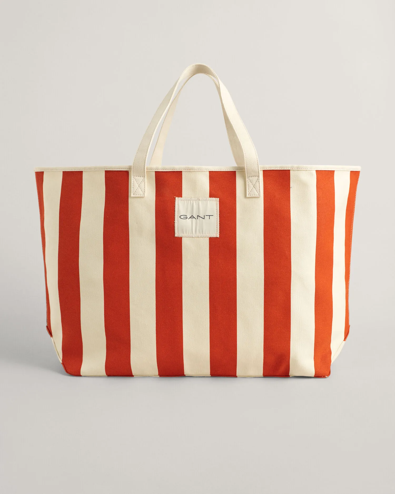 Bolso de playa de lona a rayas