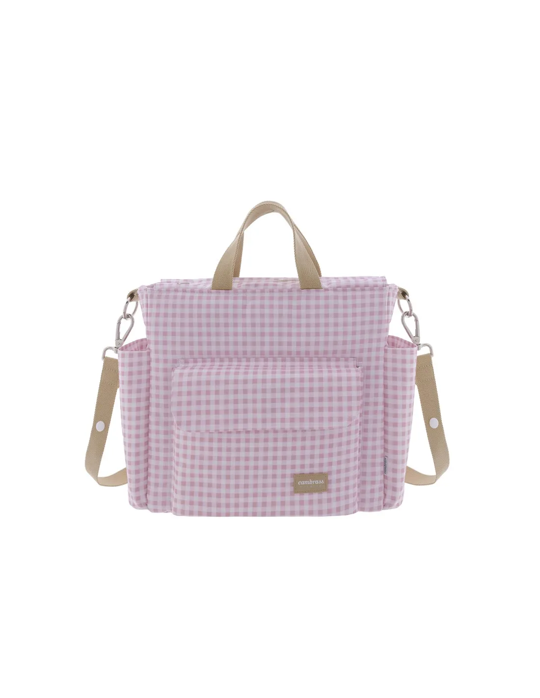 Bolso Maternal Pack Vichy rosa de Cambrass