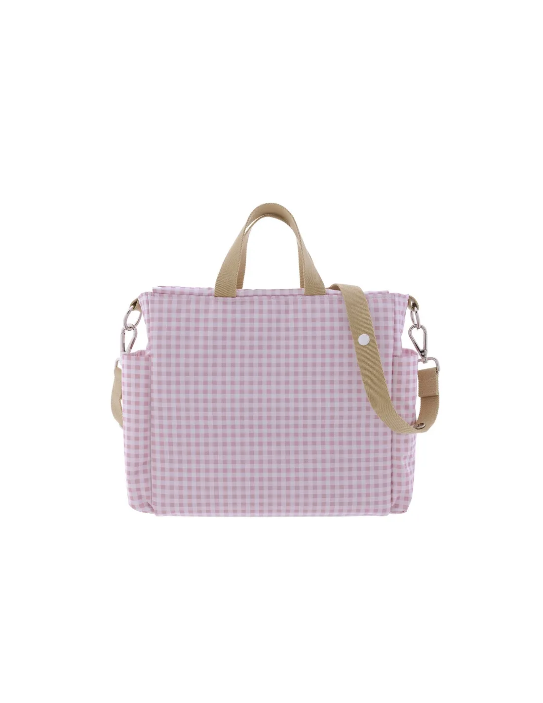 Bolso Maternal Pack Vichy rosa de Cambrass