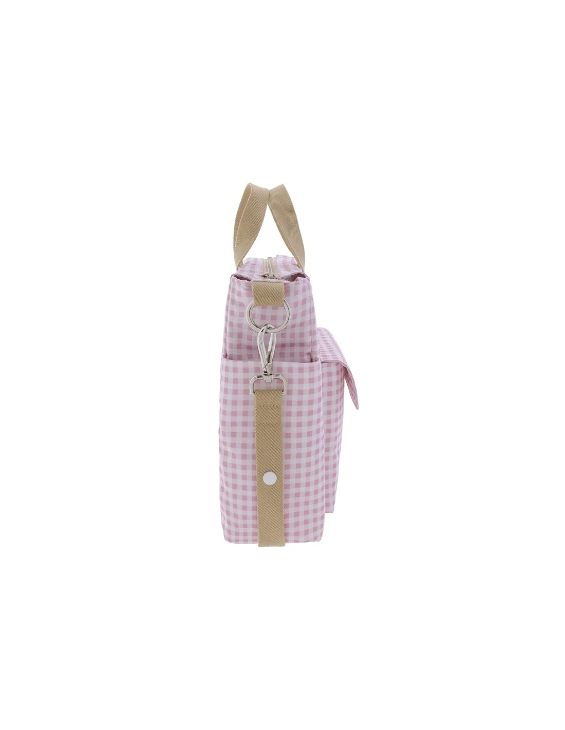Bolso Maternal Pack Vichy rosa de Cambrass