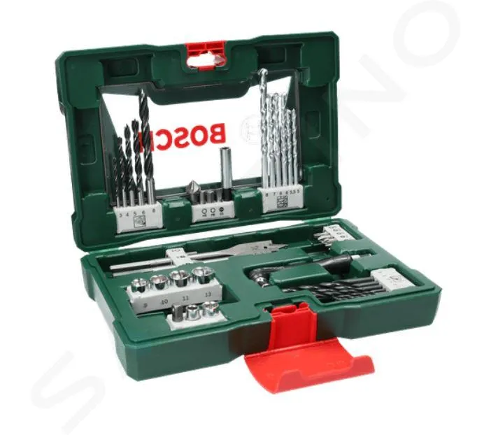 BOSCH ACCESORIOS  JUEGO DE 41 PIEZAS DE PUNTAS, BROCAS Y LLAVES DE VASO, CON DESTORNILLADOR ANGULAR 2607017316