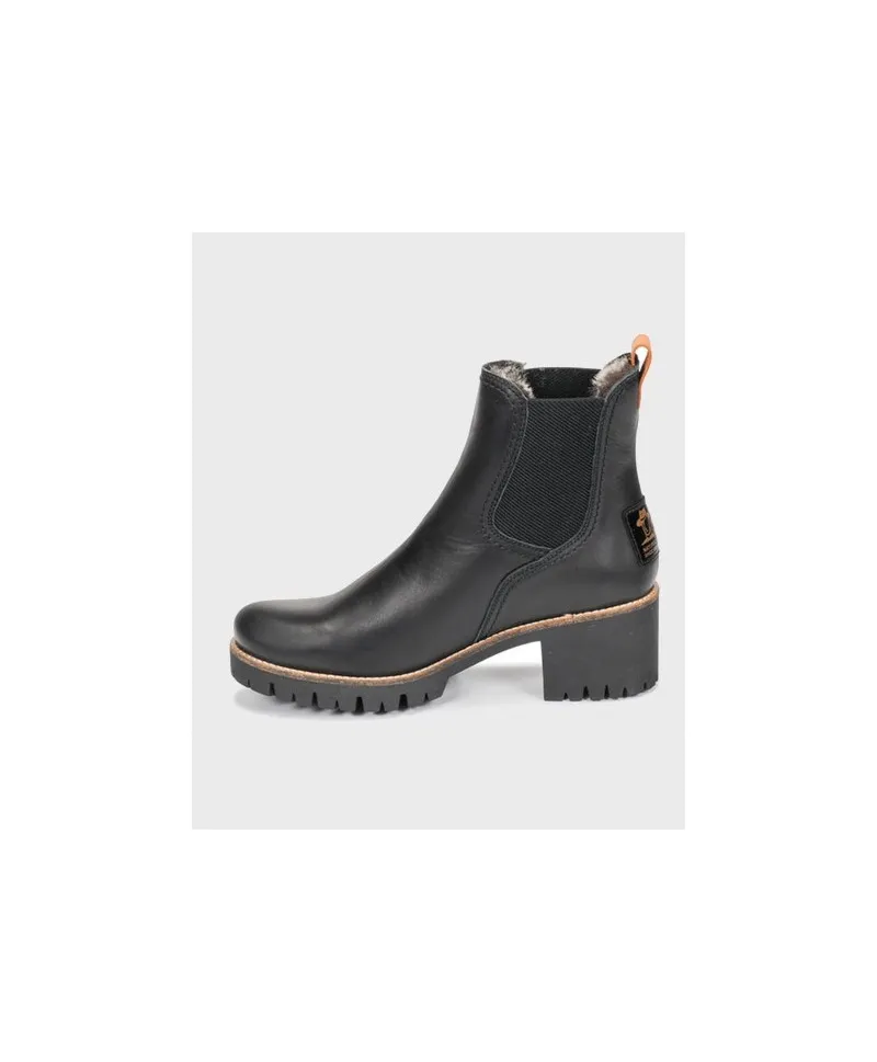 Botines Chelsea PANAMA JACK Pia Negro Chica Mujer