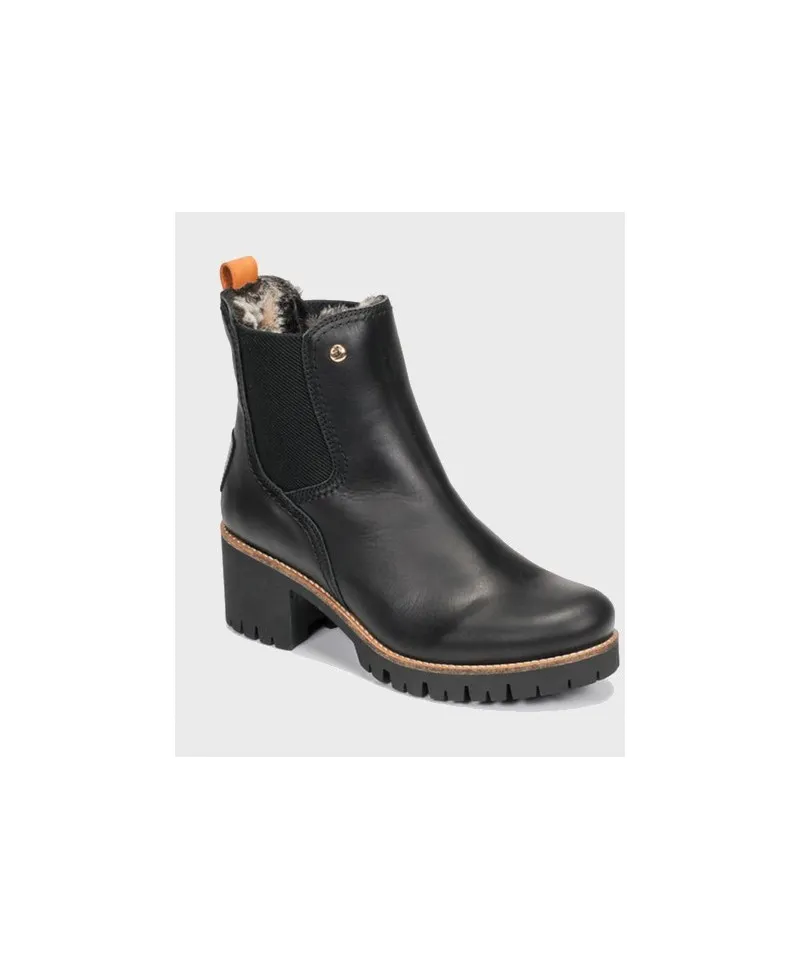 Botines Chelsea PANAMA JACK Pia Negro Chica Mujer