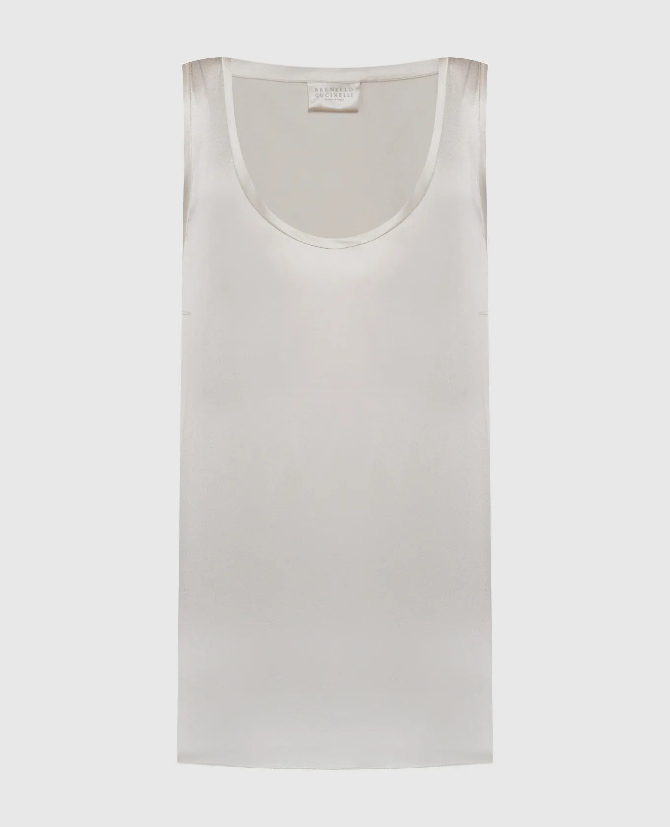 Brunello Cucinelli Beige silk top