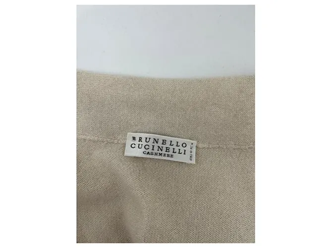 BRUNELLO CUCINELLI Tops T.Cachemira XS Internacional Beige 