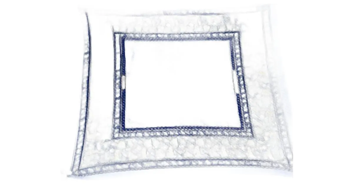 Bufanda de seda azul Hermès 