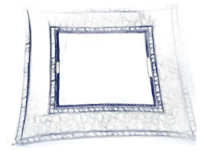 Bufanda de seda azul Hermès 