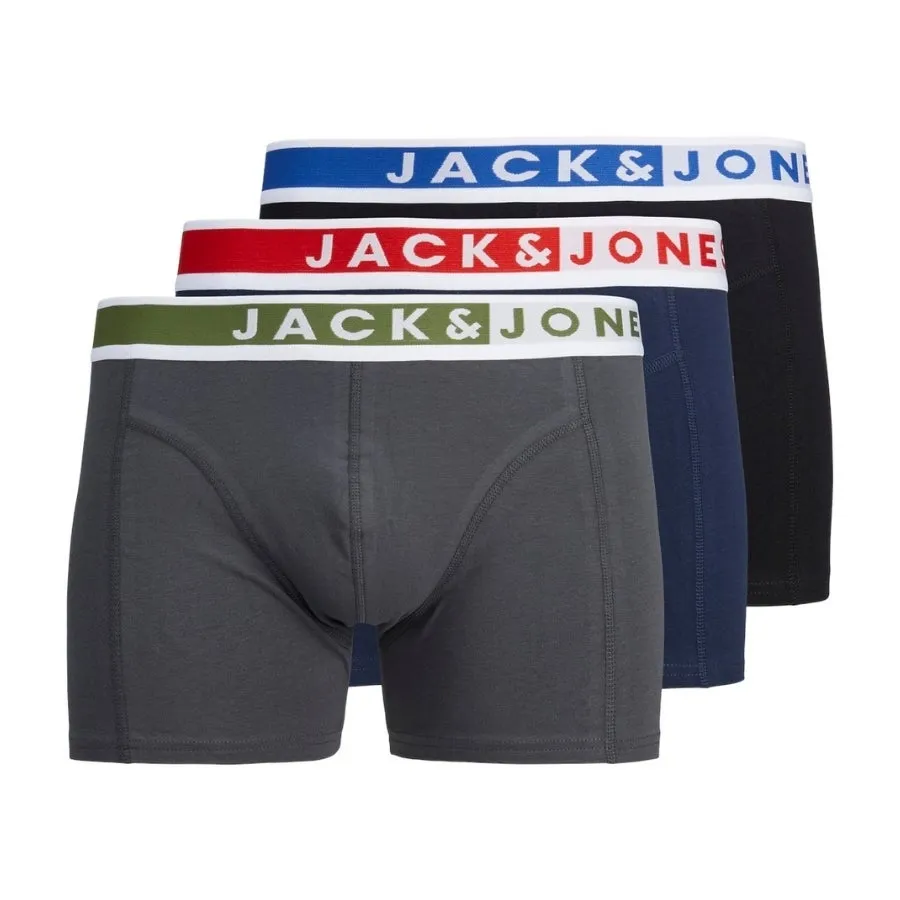  Calzoncillos Jack & jones Jackarim Solid Trunks 3 Pack