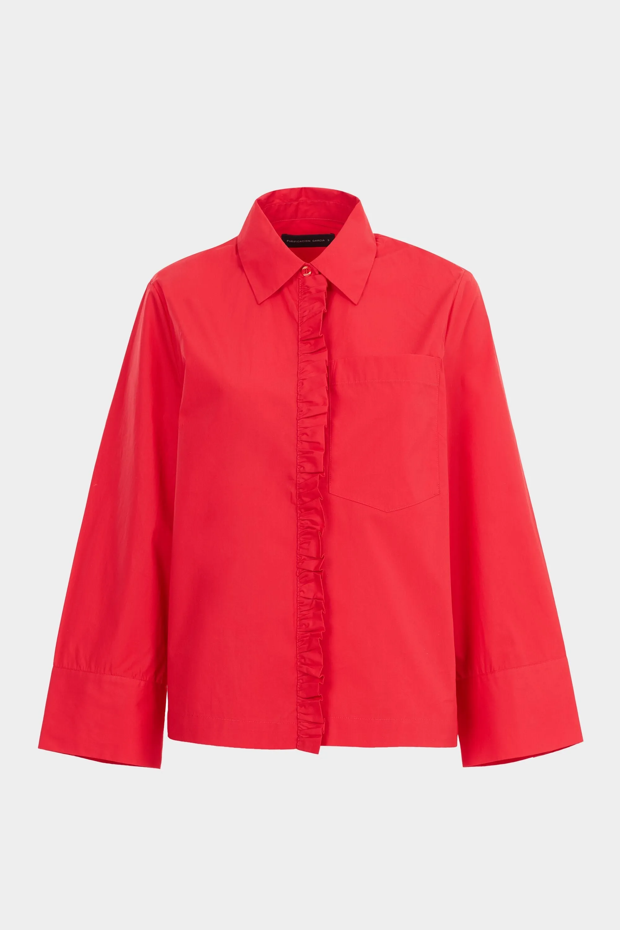 Camisa corta oversize popelin