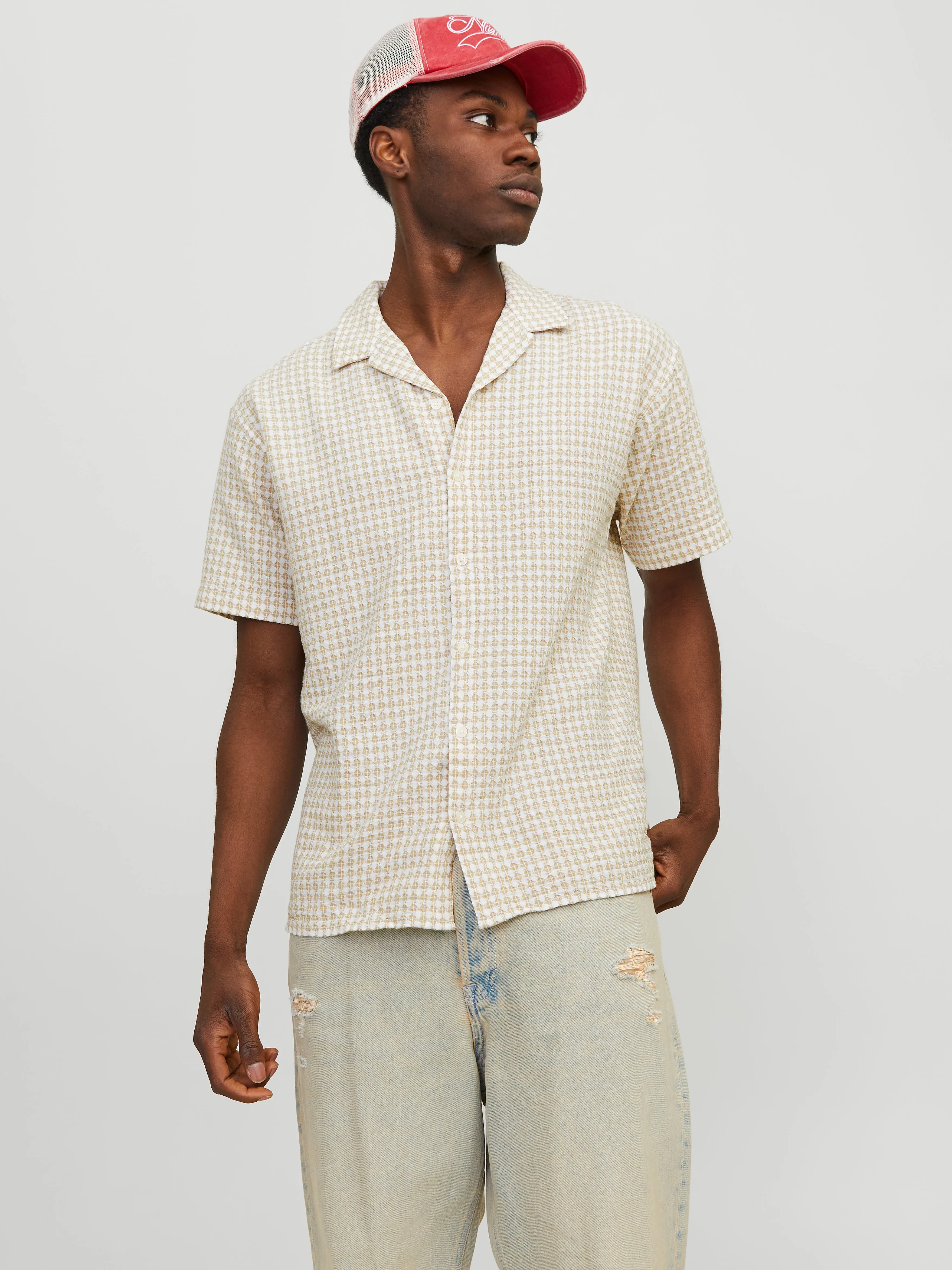 Camisa Corte comfort | Beige | Jack & Jones®