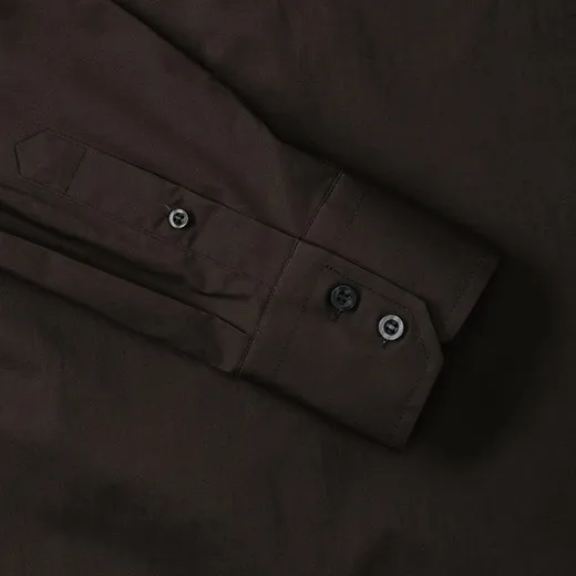Camisa entallada manga larga hombre