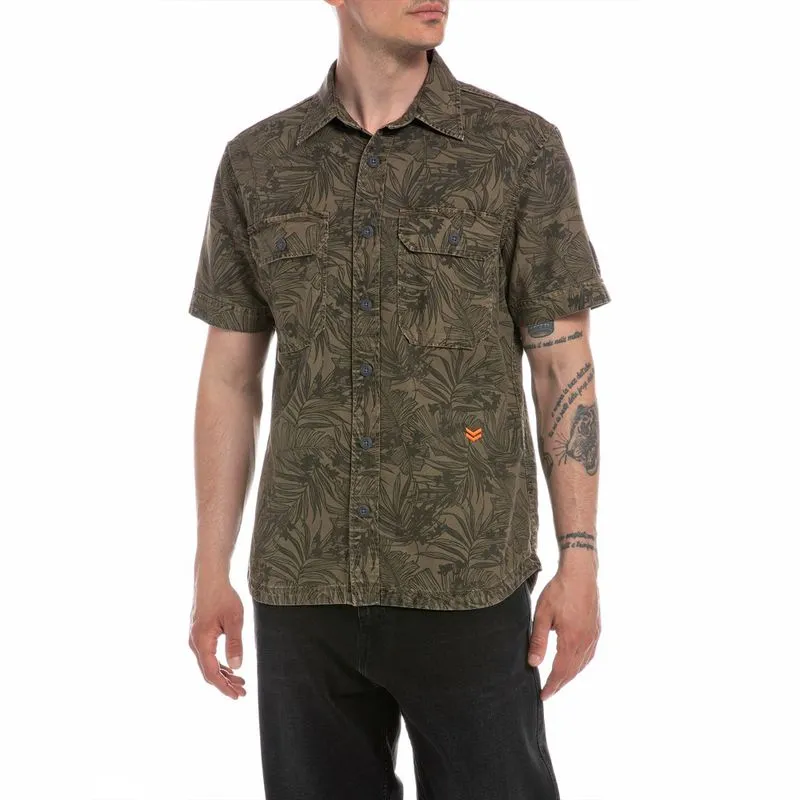 Camisa Manga Corta Para Hombre Replay