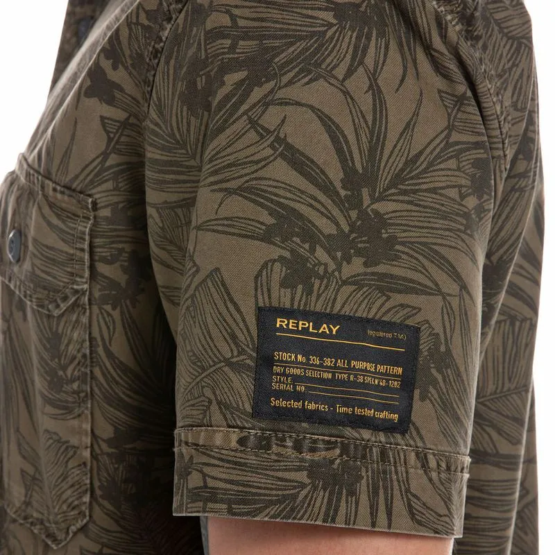Camisa Manga Corta Para Hombre Replay