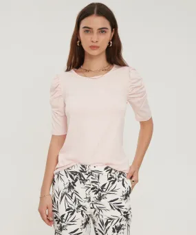Camiseta con Ruche-
