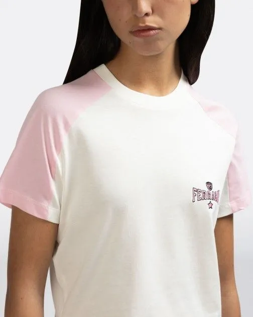 Camiseta corta Chiara Ferragni 74CBHT01 Beige