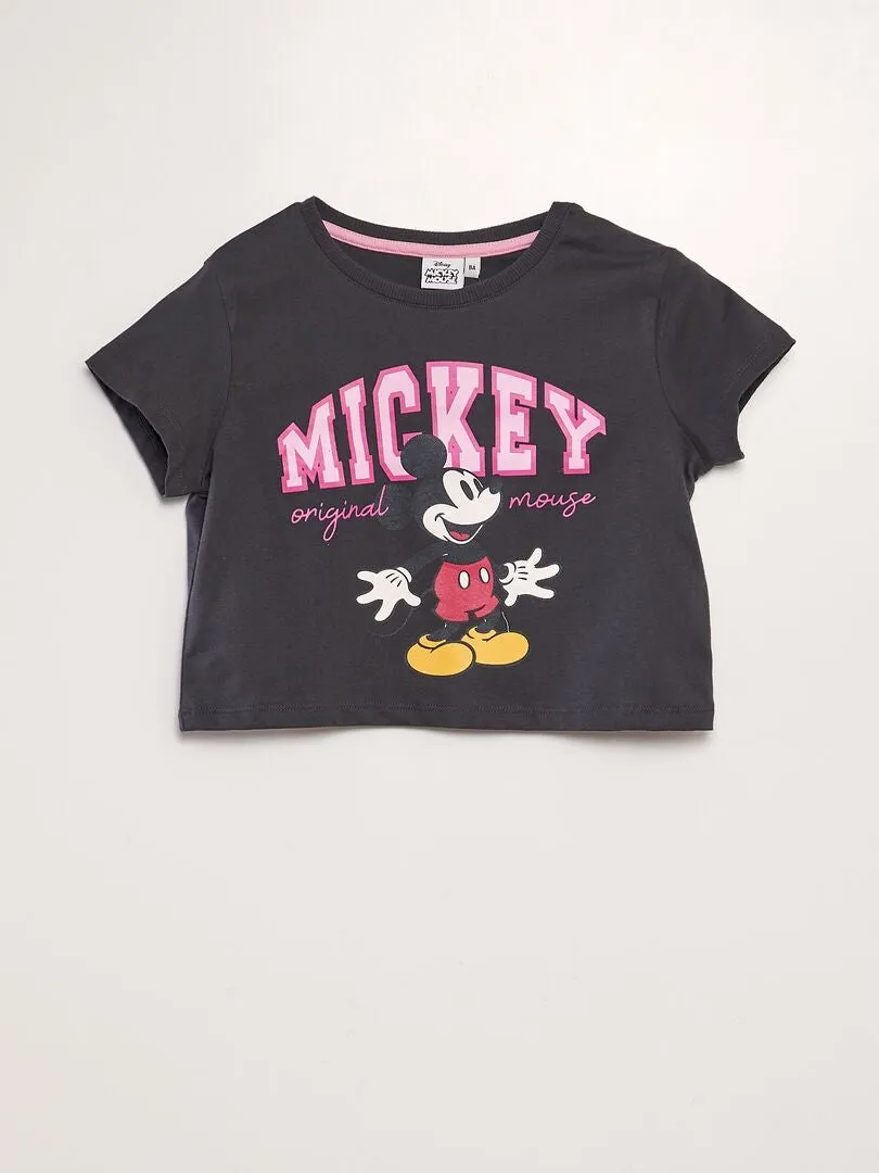 CAMISETA CROP TOP 'DISNEY'  NEGRO