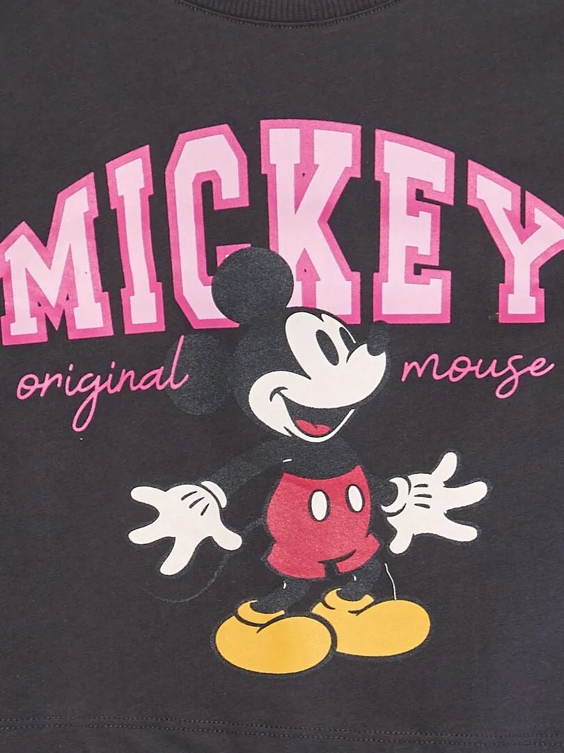 CAMISETA CROP TOP 'DISNEY'  NEGRO
